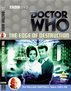 Front sleeve for the Region 2 DVD release of Doctor Who: The Edge of Destruction