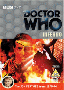 Front sleeve for the Region 2 DVD release of Doctor Who: Inferno