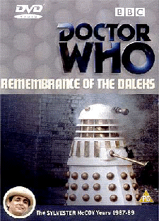 Front sleeve for the Region 2 DVD release of Doctor Who: Remembrance of the Daleks